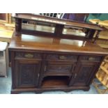 Edwardian Maple & Co. carved walnut sideboard