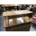 Ercol elm coffee table with undertier 104 cm