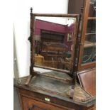 Regency mahogany toilet mirror