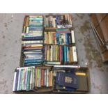 Books- Seven boxes of assorted military and shipping related reference books to include First and Se
