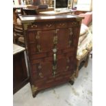 Korean cabinet with cupboards and drawers