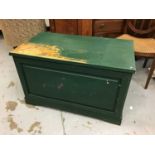 Painted Painted pine blanket box