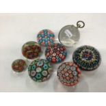 Group of seven paperweights