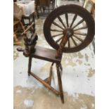 Antique spinning wheel