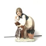 Lladro Figure of Girl & Dog Dimensions: 21cm H