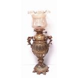 Heavy Brass Oil Lamp