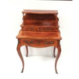 Quality French Kingwood Ormolu Mount Secretaire Side Table Dimensions: 71cm W 50cm D 110cm H