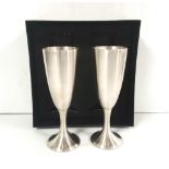 Pair of Silver Boxed Goblets