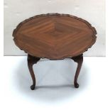 Miniature Mahogany Coffee Table Dimensions: 59cm Dia 35cm H