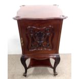 Good Quality Early Vict Highly Carved Music Cabinet