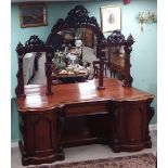 Most Impressive Early Vict Mahogany Mirrored Back Sideboard Dimensions: 235cm W 75cm D 250cm H