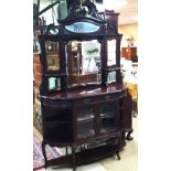 Superb Quality Vict Mahogany Mirrored Back Chiffonier Dimensions: 139cm W 38cm D 230cm H