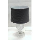Galway Hand Cut Crystal Table Lamp Dimensions: 67cm H