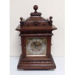 Vict Oak Bracket Clock