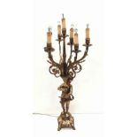 Edw 7 Branch Gilt Bronze Ormolu Candelabra