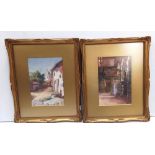 Pair of Gilt Framed Watercolours