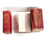 3 Heavy Burke's Directories for 1850 (2 Vols) & 1879 Genealogical & Heraldic Dictionary of the