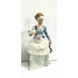 Large Nao Figure of a Girl & Dog Dimensions: 34cm H