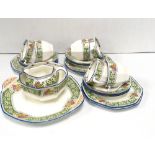 Art Deco Royal Doulton 21 Pce Tea Service