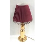 Brass Table Lamp & Shade