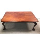 Large Mahogany Coffee Table Dimensions: 92cm W 135cm L 46cm H