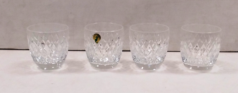 Set of 4 Waterford Crystal Whiskey Tumblers