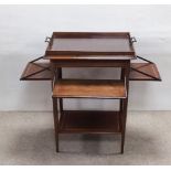 Unusual Edw Inlaid Mahogany Serving Table with Tray