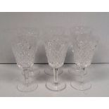 Set of 6 Waterford Crystal Wine Glasses