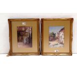 Pair of Edw Gilt Framed Watercolours