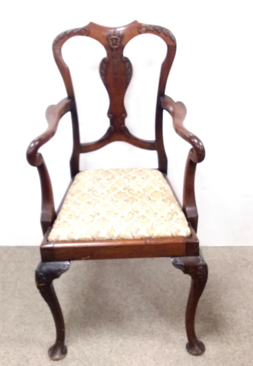 Edwardian Mahogany Childs Carver Chair