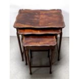 Mahogany Nest of 3 Tables