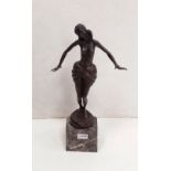 Art Deco Style Bronze Female Figure ( P Phillipe)