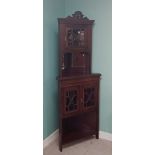 Edw Mahogany Corner Cabinet Dimensions: 69cm W 40cm D 186cm H