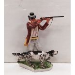 Staffordshire Figure of Man & Dog