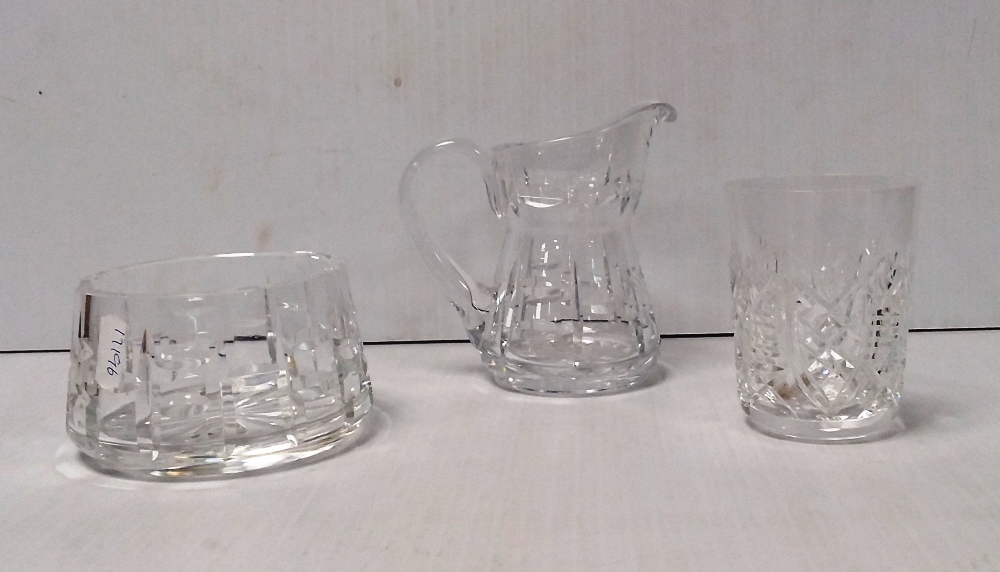 3 Pces of Waterford Crystal ( 1 slightly damaged)