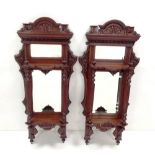 Stunning Pair of Vict Mahogany Wall Mirrors Dimensions: 40cm W x 92cm