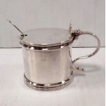 Solid Silver 1930 Mustard Pot by Docker & Barn, Birmingham