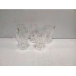 Set of 5 Waterford Crystal Glasses