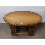 Good Quality Oval Oak Nest of Tables