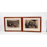 Pair of Distillery Prints Dimensions Including Frame : 71cm W x 57cm