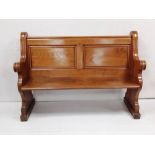 Vict Oak Pew Dimensions: 140cm W 55cm D 95cm H