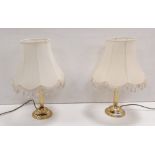 Pair of Brass Table Lamps