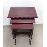 Mahogany Nest of 3 Tables