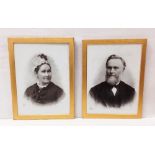 Pair of 19C Gilt Framed Porcelain Portraits Dimensions Including Frame: 51cm W 66cm L