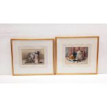 Pair of Quality Watercolours by E M Hume , 1878 Dimensions Including Frame : 56cm X 50cm