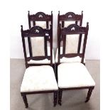 Set of 4 art Nouveau Dining Room Chairs