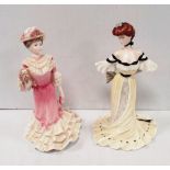 2 Coalport Lady Figures