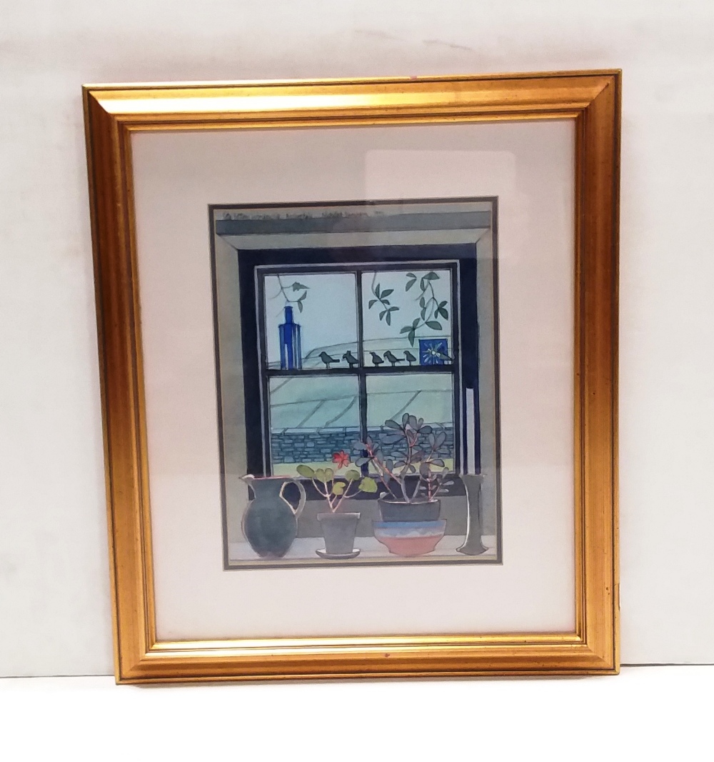 Oil Painting 'Cote Bottom Window Sill Bishopdale ' by Nicholas Barnham 1939 Dimensions Including