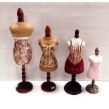 4 Miniature Mannequins