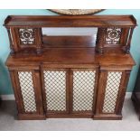 Rare Quality William IV Rosewood 4 Door Mirror Back Chiffonier Dimensions:146cm W 38cm D 139cm H